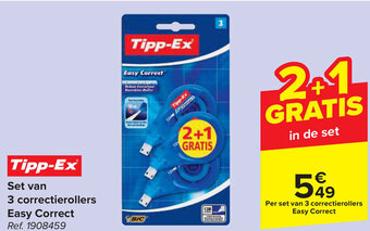 Tipp-Ex Set van 3 correctierollers Easy Correct