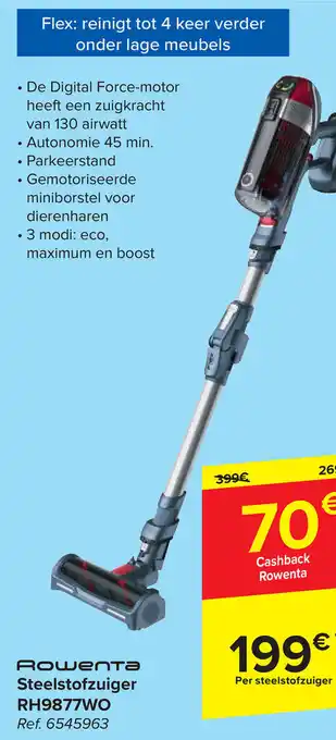Carrefour Rowenta Steelstofzuiger RH9877WO aanbieding