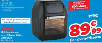 Carrefour Nova Multifunctionele oven-friteuse Crispy 02.180122 1800W aanbieding
