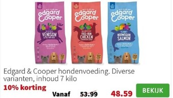 Intratuin Edgard & cooper hondenvoeding aanbieding