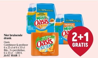 Delhaize Niet bruisende drank Oasis Combineer & profiteer 6 x 25 cl of 6 x 33 cl aanbieding