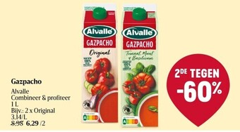 Delhaize Gazpacho Alvalle Combineer & profiteer 1 L aanbieding