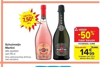 Carrefour Schuimwijn martini aanbieding