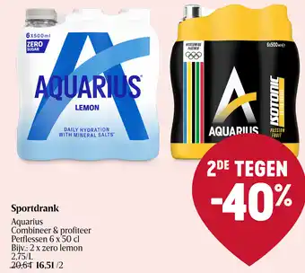 Delhaize AQUARIUS Sportdrank aanbieding