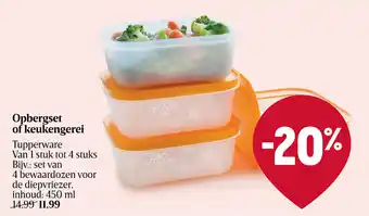 Delhaize Tupperware Opbergset of keukengerei aanbieding