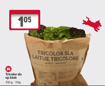 Delhaize Tricolor sla op kluit aanbieding