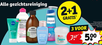 Kruidvat Alle gezichtsreiniging aanbieding