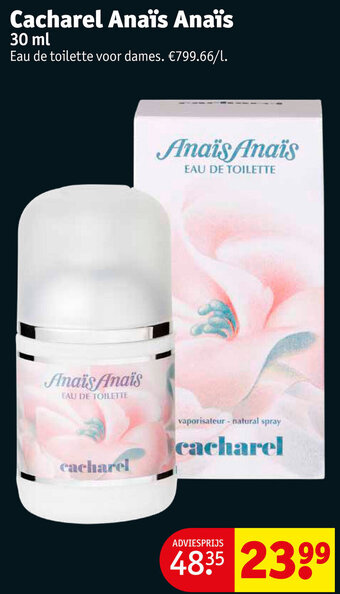 Kruidvat Cacharel Anaïs Anaïs 30 ml aanbieding