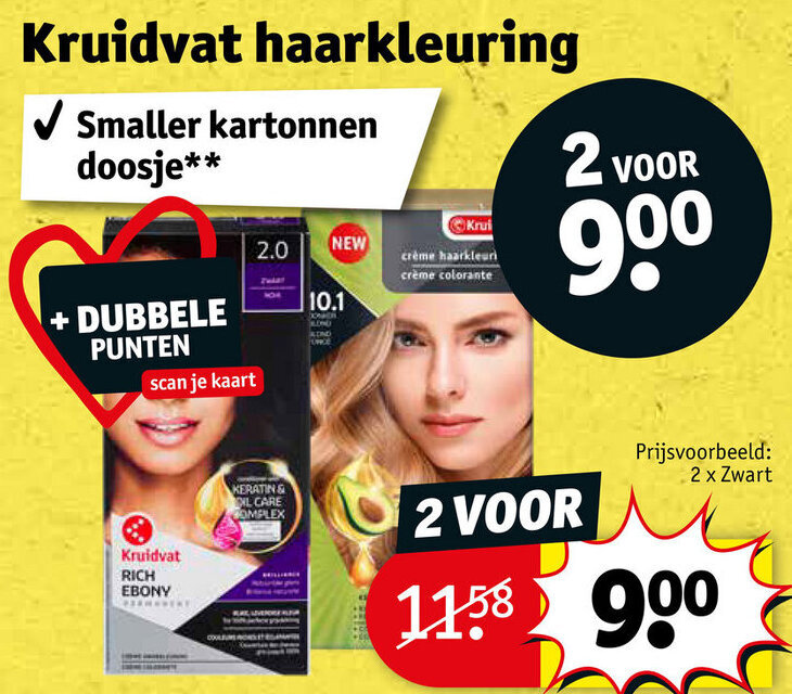 Kruidvat Haarkleuring promotie bij Kruidvat