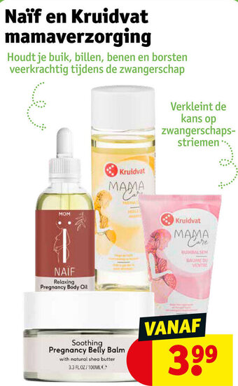 Kruidvat Naïf en Kruidvat mamaverzorging aanbieding