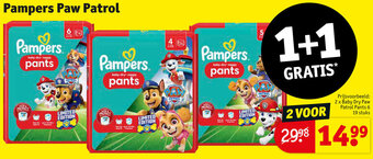 Kruidvat Pampers Paw Patrol aanbieding