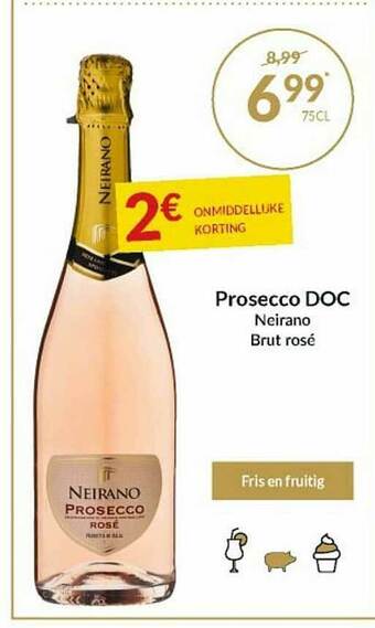 Intermarché Prosecco Doc Neirano Brut Rosè aanbieding