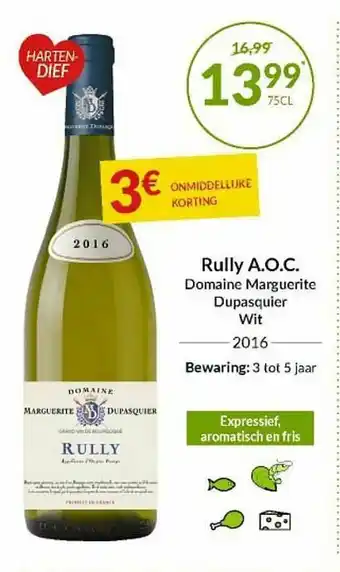 Rully A.o.c Domaline Marguerite Dupasquier Wit