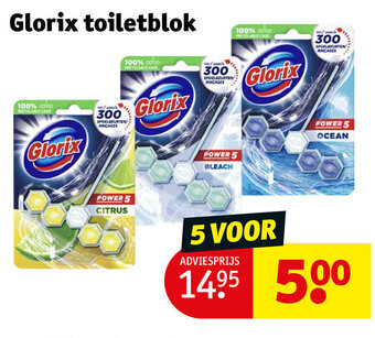 Kruidvat Glorix toiletblok aanbieding