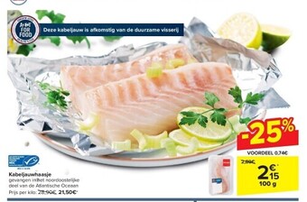 Carrefour Kabeljauwhaasje aanbieding