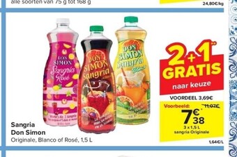 Carrefour Sangria don simon aanbieding