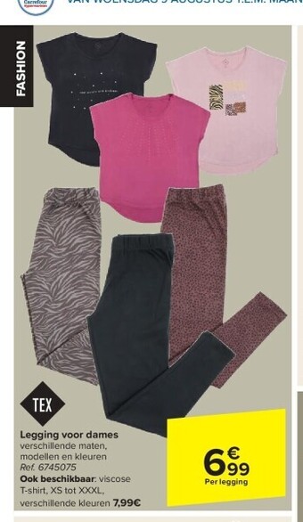 Carrefour Legging voor dames aanbieding