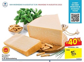 Parmigiano reggiano in de fi jnkostafdeling