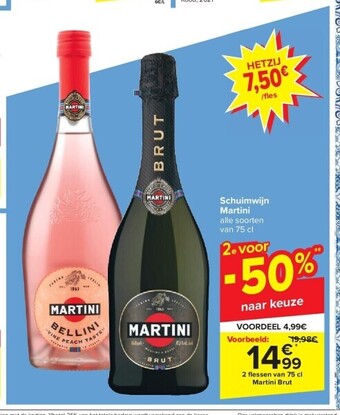 Carrefour Schuimwijn martini aanbieding