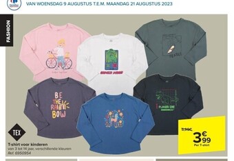 Carrefour T-shirt voor kinderen aanbieding