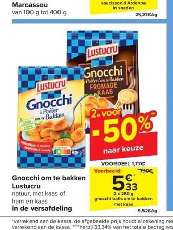 Gnocchi om te bakken lustucru