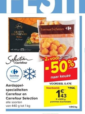 Carrefour Aardappelspecialiteiten carrefour en carrefour selection aanbieding
