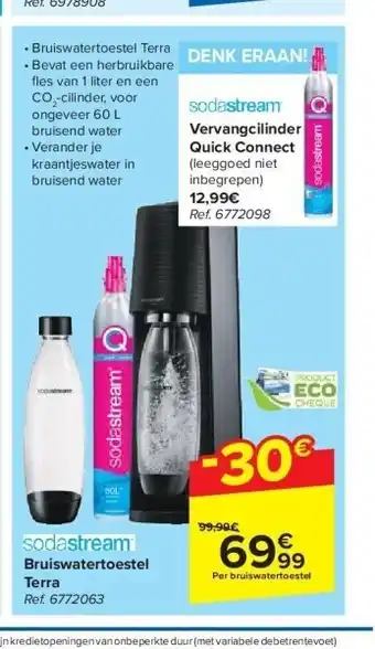 Carrefour Bruiswatertoestel terra aanbieding