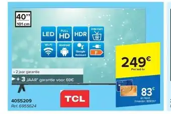 Carrefour Tcl led hd tv 40s5209 aanbieding