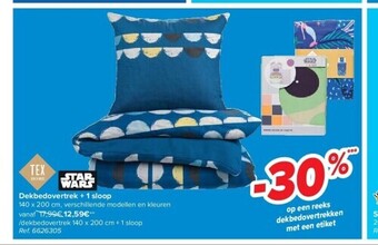 Carrefour Dekbedovertrek + 1 sloop aanbieding