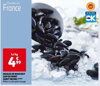 Auchan MOULES DE BOUCHOT AOP DU MONT SAINT MICHEL aanbieding