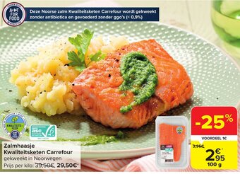 Carrefour Market Zalmhaasje Kwaliteitsketen 100 g aanbieding