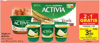 Carrefour Market Yoghurt Activia aanbieding