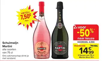 Carrefour Market Schuimwijn Martini aanbieding