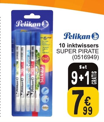 Cora 10 inktwissers SUPER PIRATE aanbieding