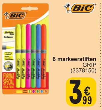 Cora 6 markeerstiften GRIP aanbieding