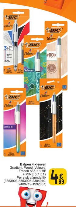 Cora Balpen 4 kleuren aanbieding