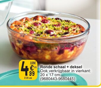 Cora Ronde schaal + deksel aanbieding