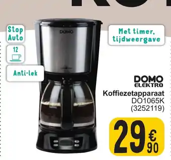 Cora DOMO ELEKTRO Koffiezetapparaat DO1065K aanbieding