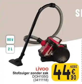 Cora Stofzuiger zonder zak DOH105G aanbieding