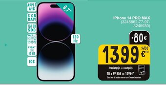 Cora iPhone 14 PRO MAX aanbieding