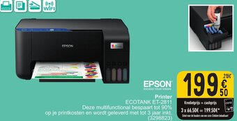 Cora EPSON Printer ECOTANK ET-2811 aanbieding