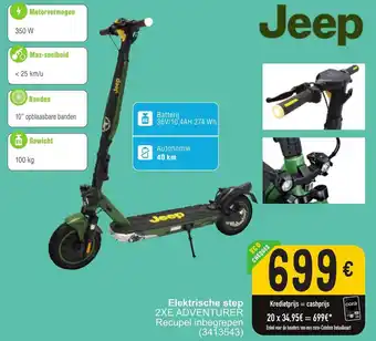Cora Jeep Elektrische step 2XE ADVENTURER aanbieding