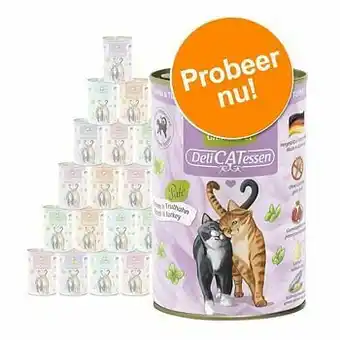 Zooplus Probeerpakket GranataPet DeliCatessen Kattenvoer 24 x 400 g - Zalm & zeevruchten aanbieding