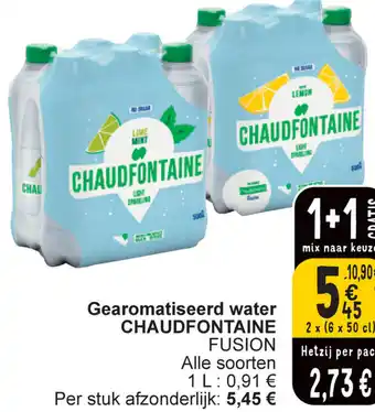 Cora CHAUDFONTAINE FUSION Gearomatiseerd water 2 x (6 x 50cl) aanbieding
