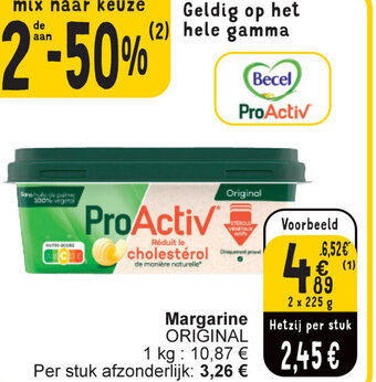Cora Margarine ORIGINAL 2 x 225g aanbieding