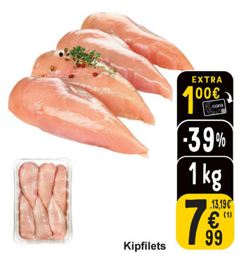 Cora Kipfilets 1kg aanbieding