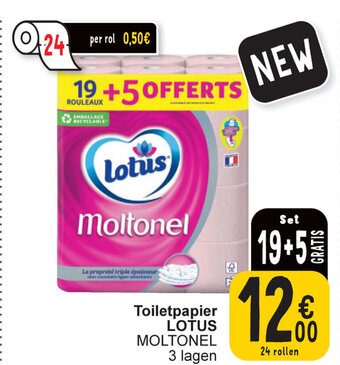 Cora LOTUS MOLTONEL Toiletpapier aanbieding
