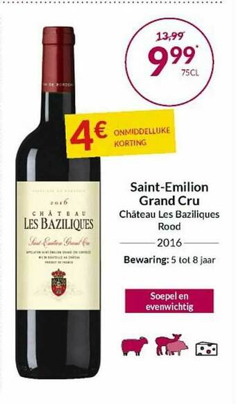 Intermarché Saint-emilion Grand Cru aanbieding