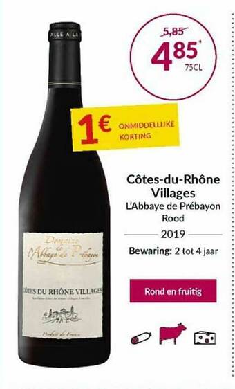 Intermarché Côtes-du-rhône Villages aanbieding