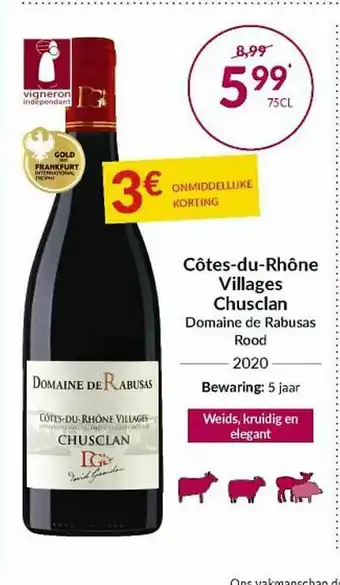 Côtes-du-rhône Villages Chuslan